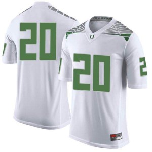 Youth Dontae Manning White UO #20 Football Limited Embroidery Jerseys