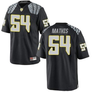 Youth Dru Mathis Black UO #54 Football Game Stitched Jersey