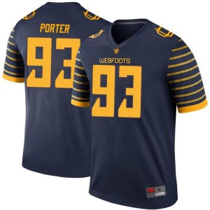 Youth Isaia Porter Navy Oregon #93 Football Legend Stitched Jersey