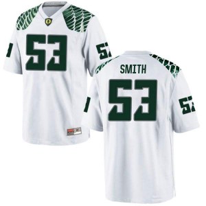 Youth Jaylen Smith White UO #53 Football Game Official Jerseys