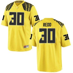 Youth Jaylon Redd Gold University of Oregon #30 Football Replica Stitch Jersey
