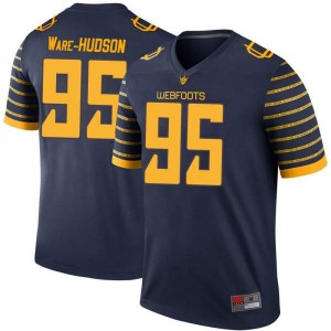 Youth Keyon Ware-Hudson Navy UO #95 Football Legend Official Jerseys