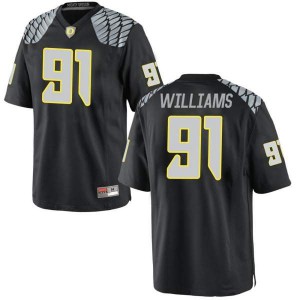 Youth Kristian Williams Black Ducks #91 Football Replica Stitched Jerseys