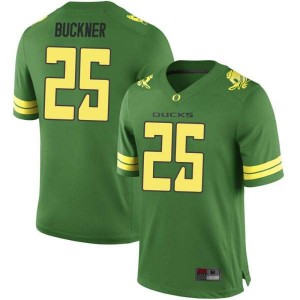 Youth Kyle Buckner Green UO #25 Football Game Official Jersey