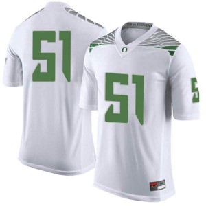 Youth Louie Cresto White Ducks #51 Football Limited Football Jersey