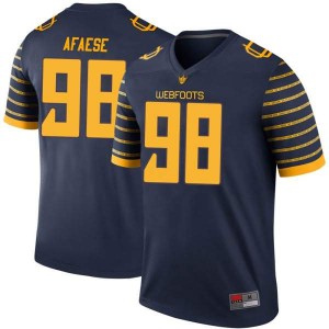 Youth Maceal Afaese Navy Oregon #98 Football Legend Embroidery Jersey