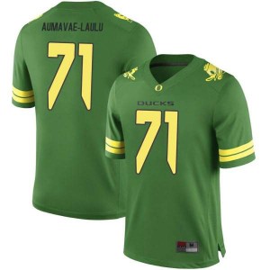 Youth Malaesala Aumavae-Laulu Green Oregon Ducks #71 Football Replica Player Jerseys