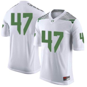 Youth Mase Funa White Oregon Ducks #47 Football Limited Official Jerseys
