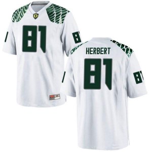 Youth Patrick Herbert White UO #81 Football Game Stitched Jerseys