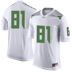 Youth Patrick Herbert White Ducks #81 Football Limited Embroidery Jerseys