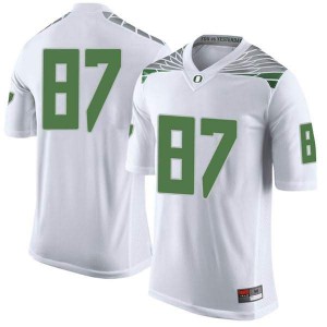 Youth Ryan Bay White UO #87 Football Limited Embroidery Jersey