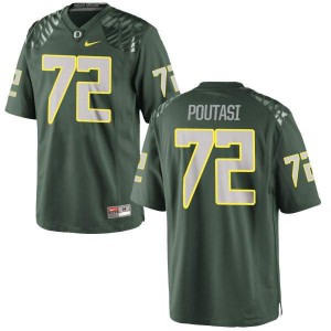 Youth Sam Poutasi Green University of Oregon #72 Football Authentic Player Jersey