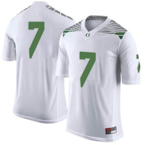 Youth Steve Stephens IV White Oregon #7 Football Limited Official Jerseys