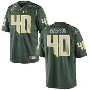 Youth Zach Emerson Green Oregon #40 Football Game Stitched Jersey