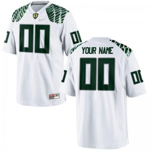Youth Customized White Ducks #00 Football College Jerseys