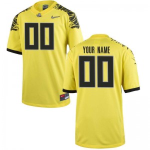 Youth Customized Yellow University of Oregon #00 Football Alumni Jersey